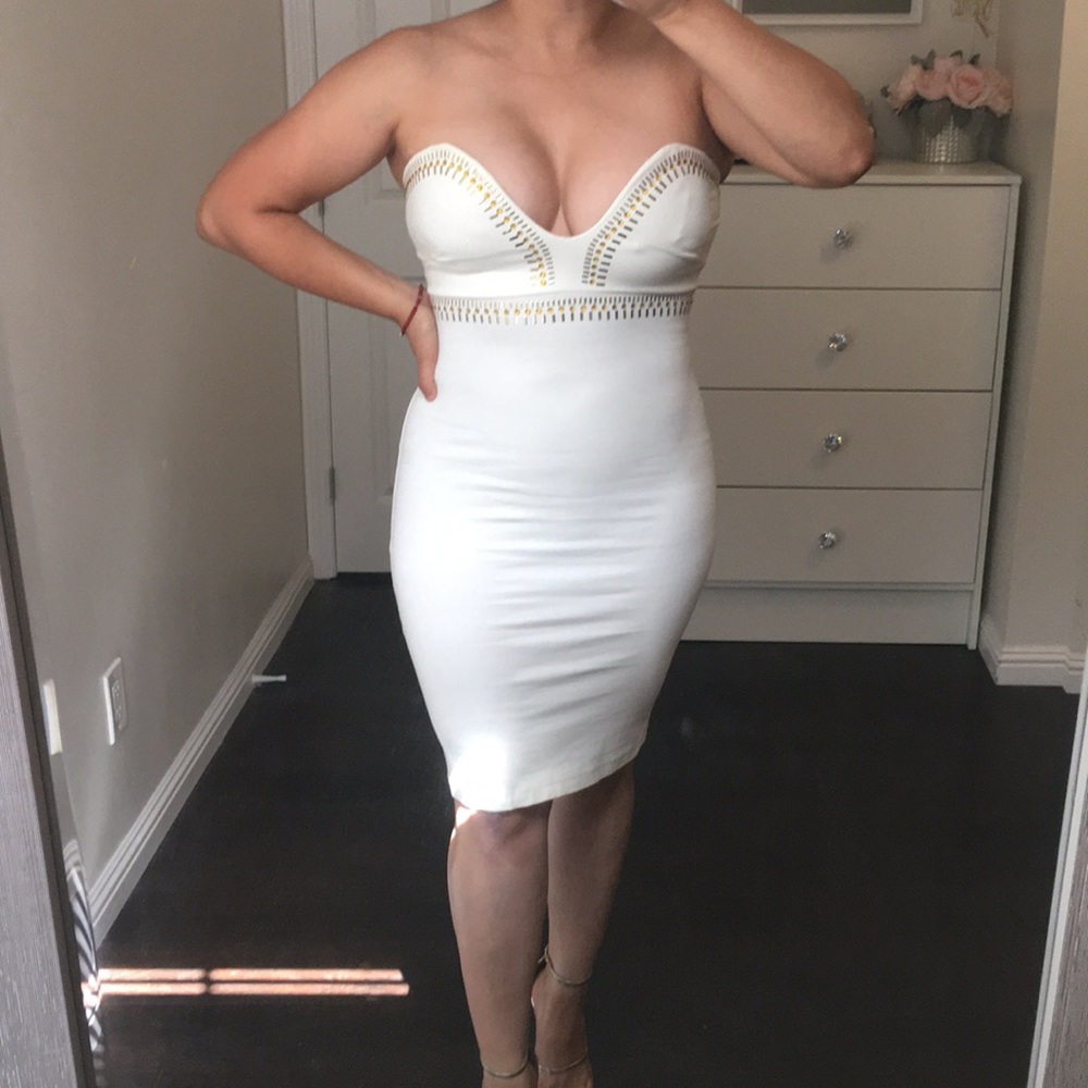 White embellished dress